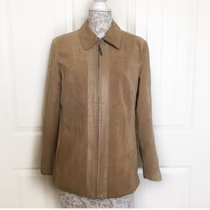Preston & York Suede Tan Leather Jacket